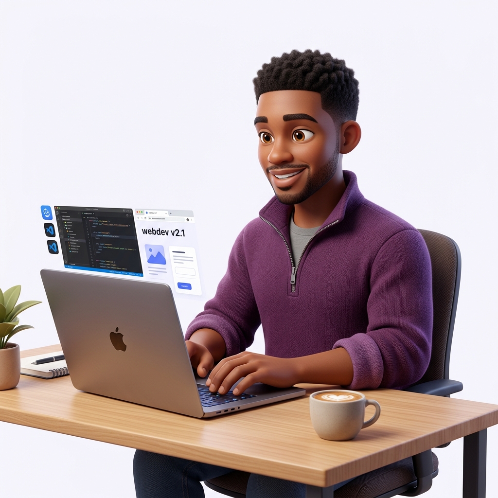 Bilal Ahmed Web Dev Illustration
